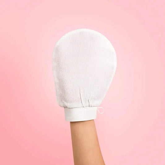Deep cleansing body exfoliator mitt for glowing skin