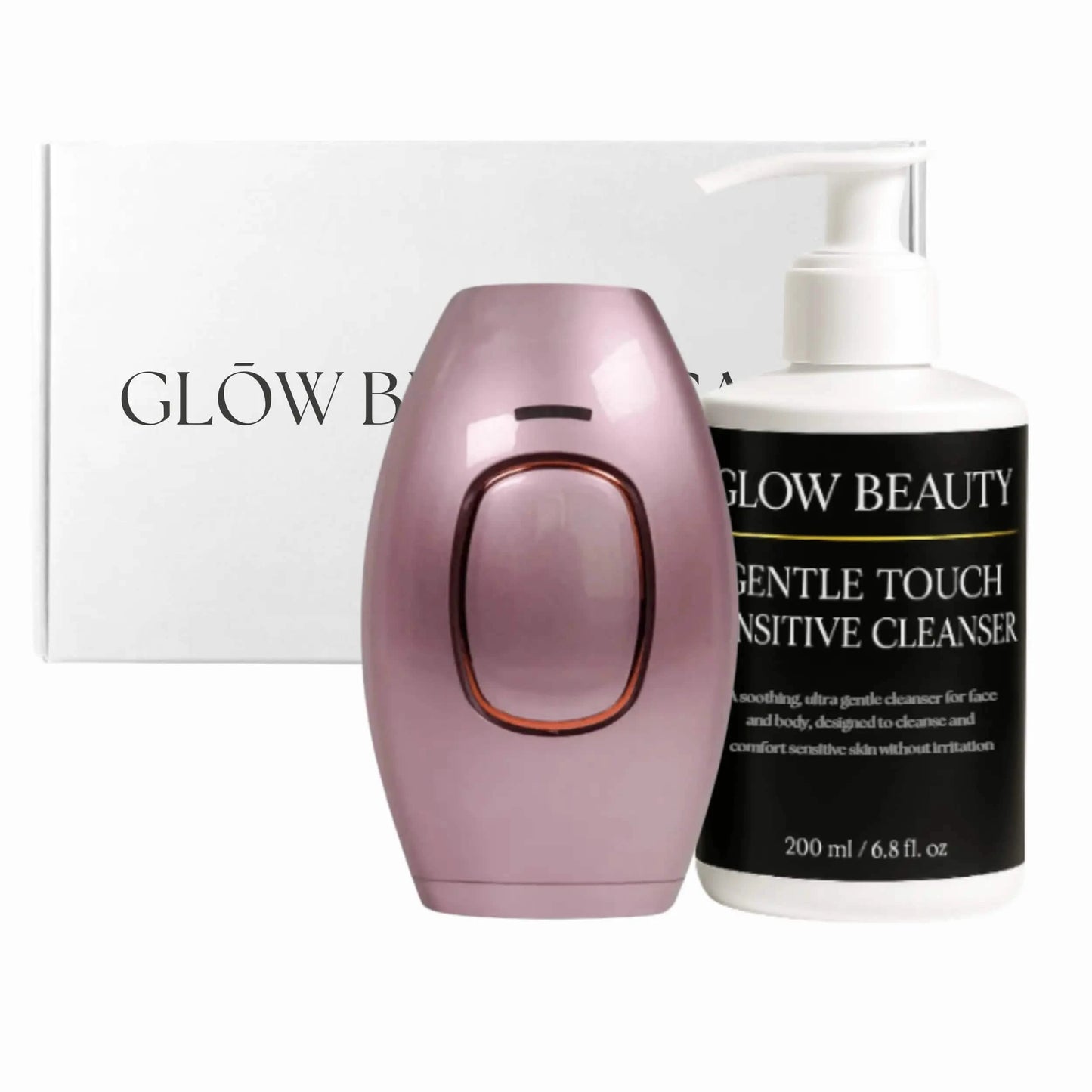 IPL Laser Hair Remover & Cleanser Duo Pink - CE & RoHS Certified