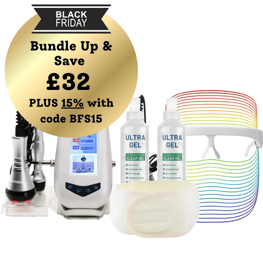 3 In 1 Portable 40K Cavitation Machine & LED Face Mask Set