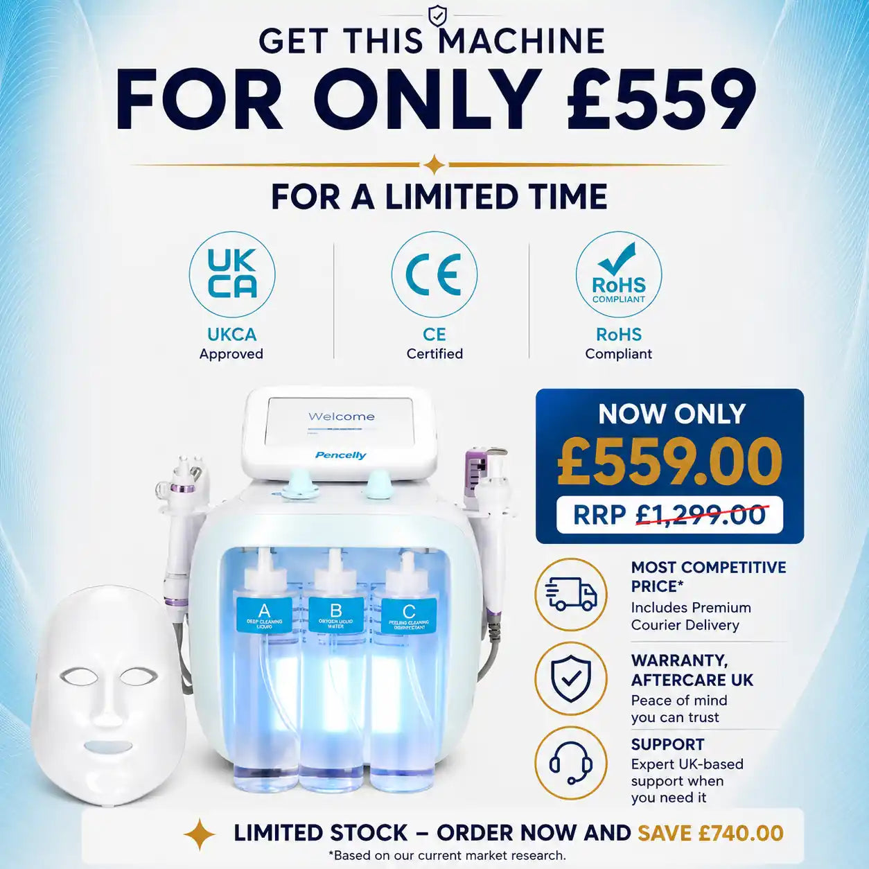 7 IN 1 HYDRAFACIAL MACHINE