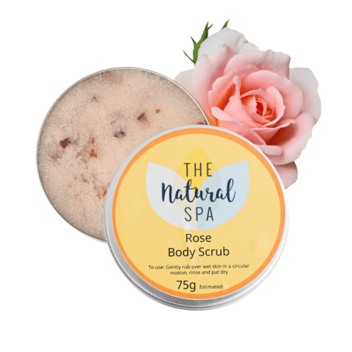 Exfoliating rose scrub for skin