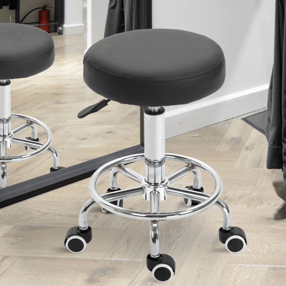 hairdressers stool on wheels