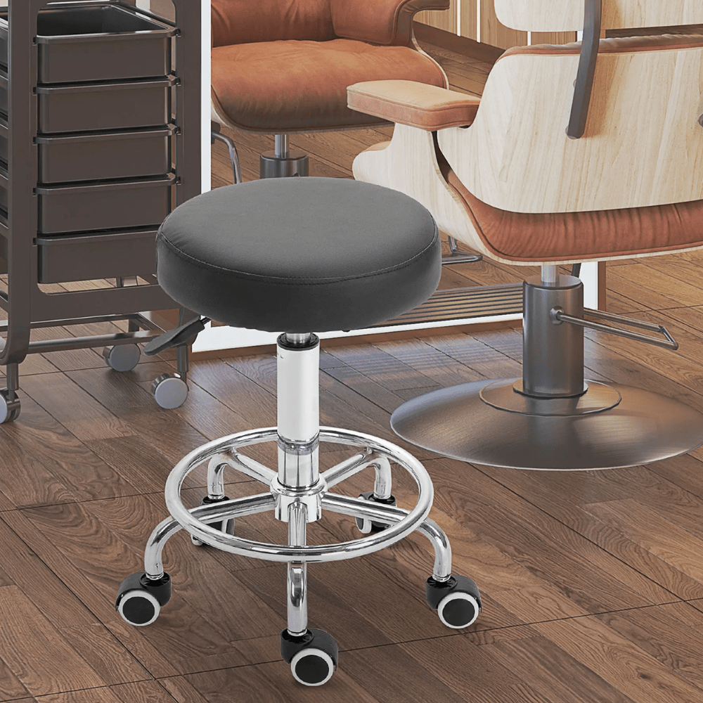 	black salon stool