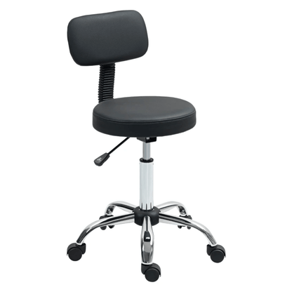 360° Swivel Seat Salon Stool In Black