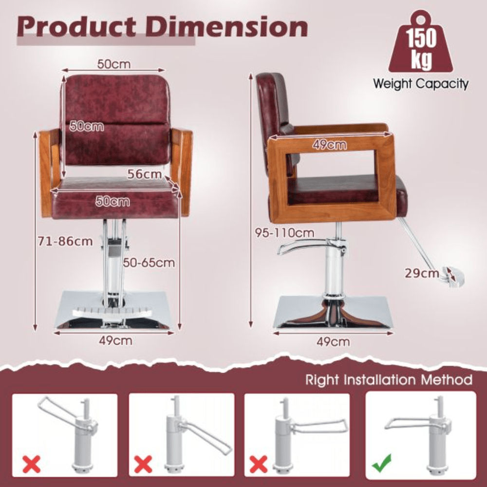 hairdressing styling chair