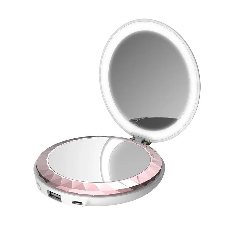 Smart Light Up Mini Mirror Compact