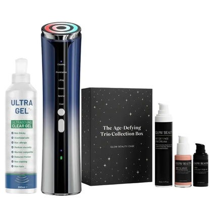 Turbo RF Skin Tightening Wand & Anti Aging Gift Set - Blue