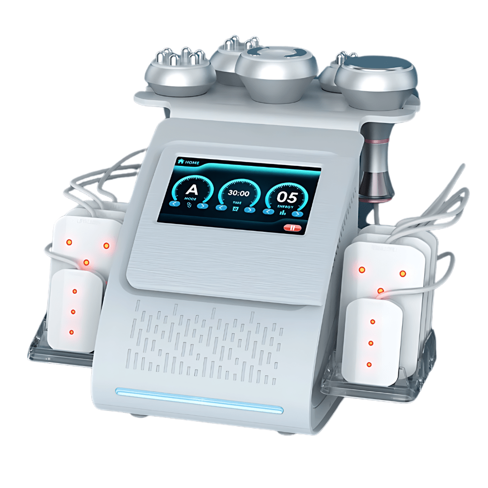 80K 6 In 1 Cavitation Machine With Lipolaser Pads