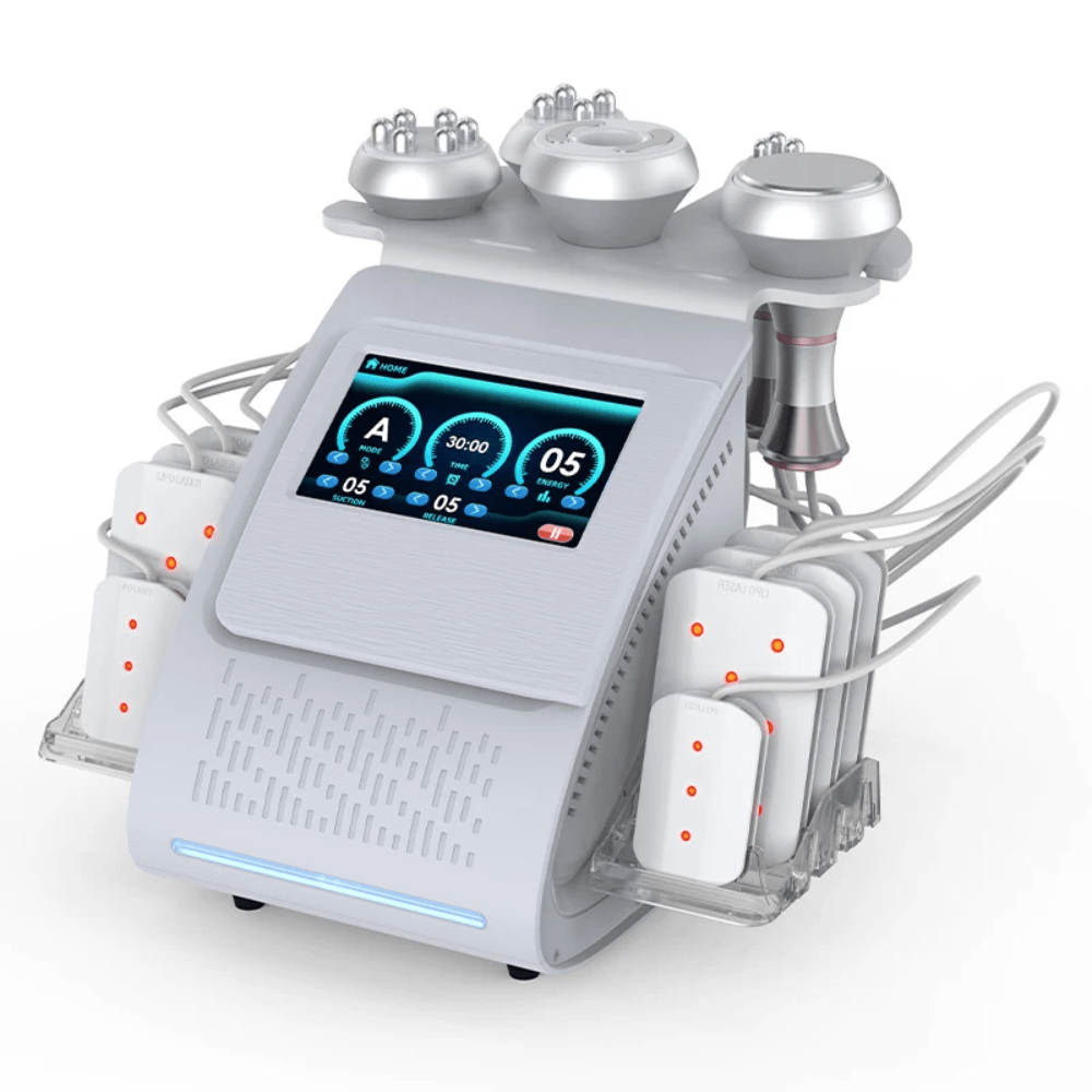 80K 6 In 1 Cavitation Machine With Lipolaser Pads