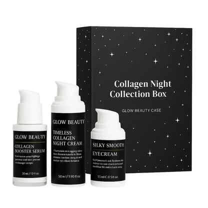 Collagen Night Routine Skincare Collection Box - Glow Beauty Case