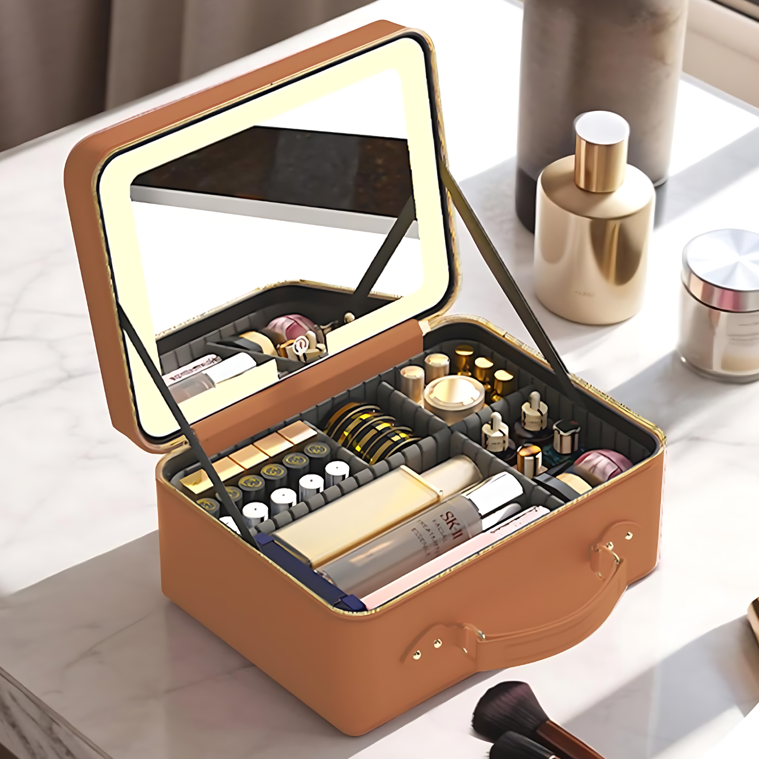 light up makeup case