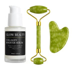 GlowSculpt Collagen Set - Collagen Booster Serum & Jade Roller