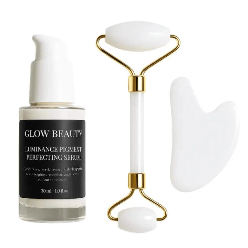Glow Revival Kit - Pigment Perfecting Serum & Jade Roller Kit
