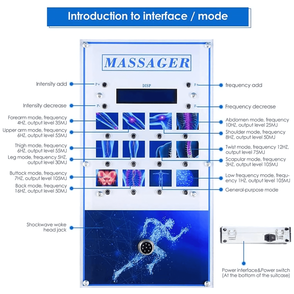 physiotherapy shockwave therapy machine