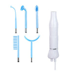 High Frequency Skincare Treatment Wand - 5 Piece Set Blue