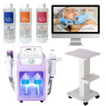 Hydrafacial machine with training course