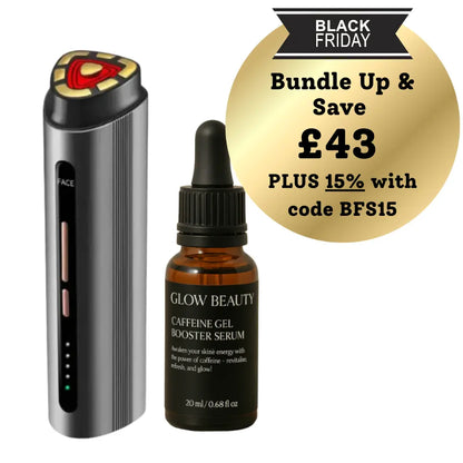 HyperLift RF Skin Tightening Facial Wand & Caffeine Lifting Kit