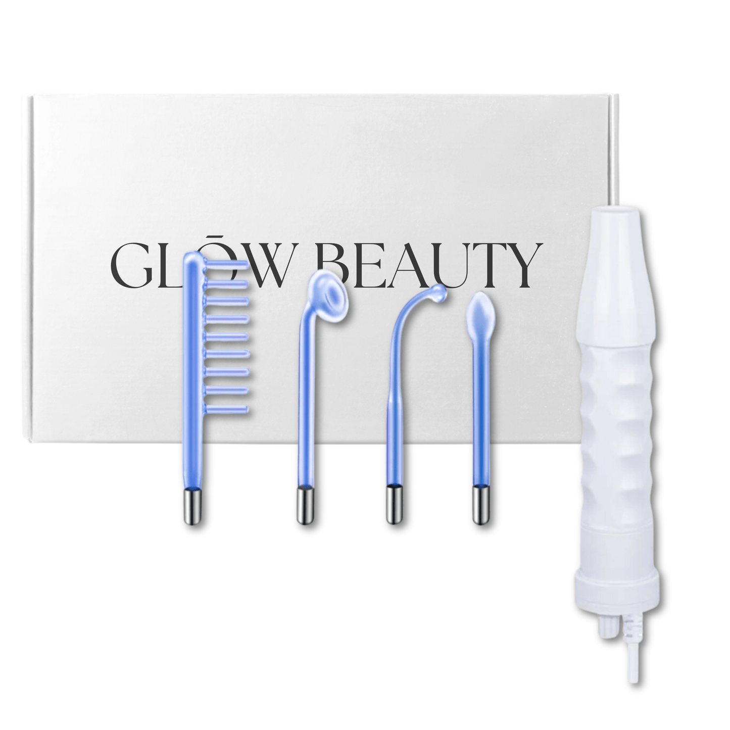 High Frequency Skincare Treatment Wand - 5 Piece Set Blue