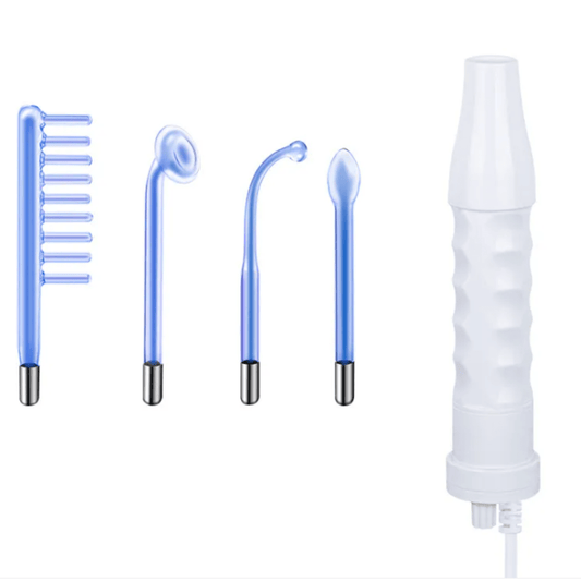 High Frequency Skincare Treatment Wand - 5 Piece Set Blue