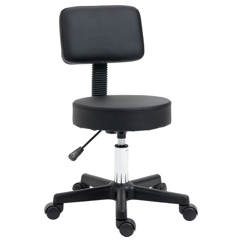 Beautician Nail Technician Swivel Chair Black