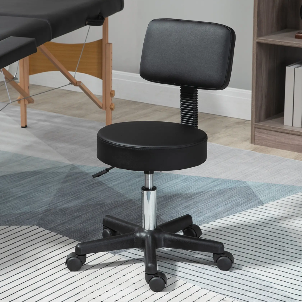 nail tech chair with back support