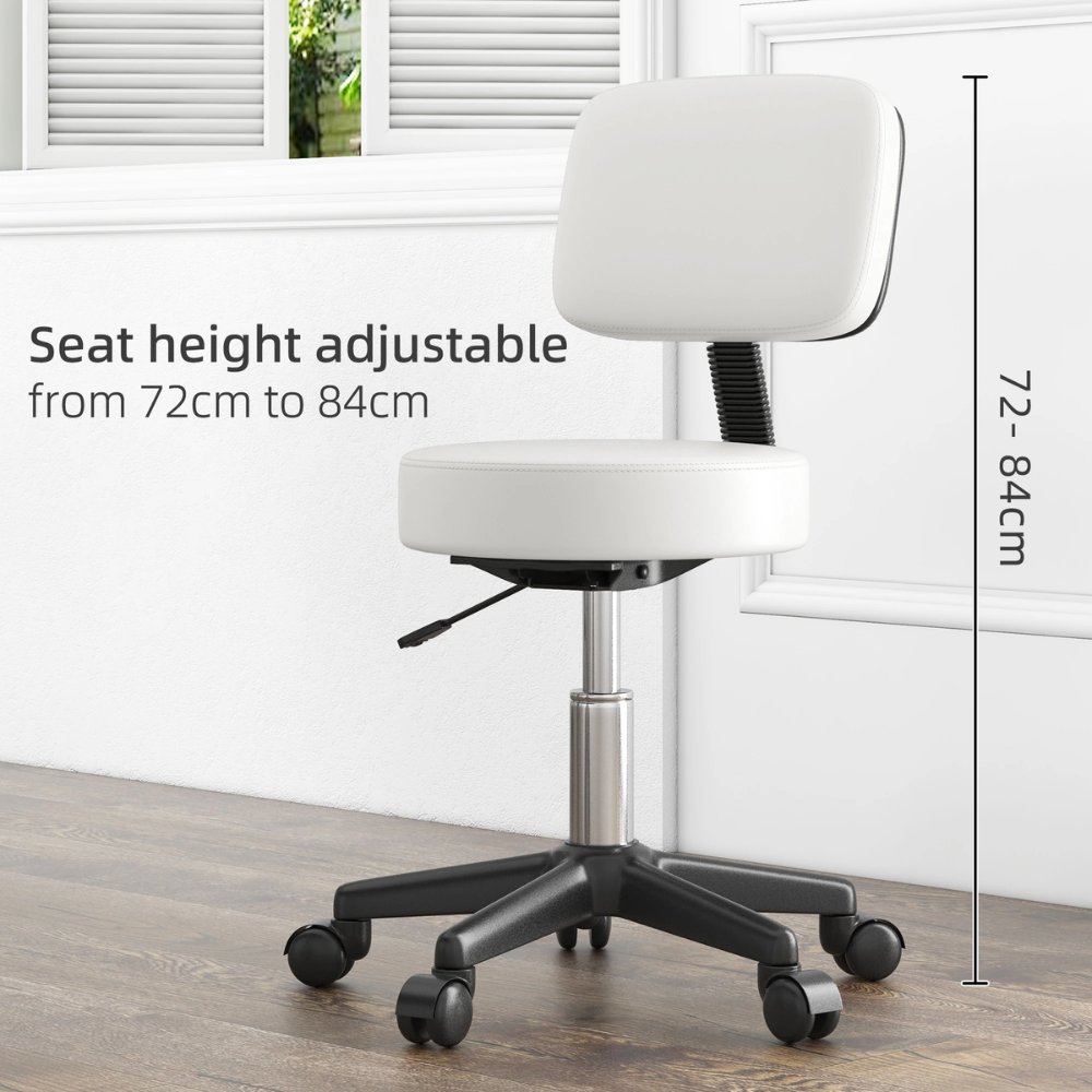 beauty stool with backrest