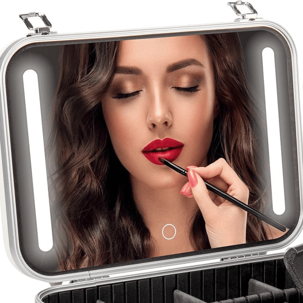 Glow Beauty Box Light Up Makeup Case UK Cosmetic Travel Bag With