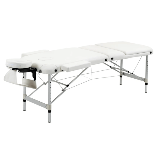 Professional Foldable Massage Table Lightweight White