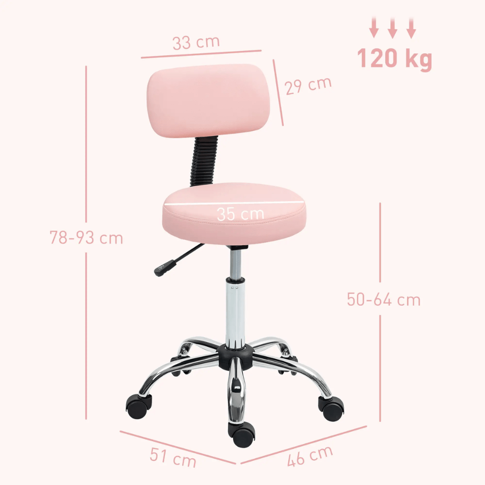 best nail tech chair with back support