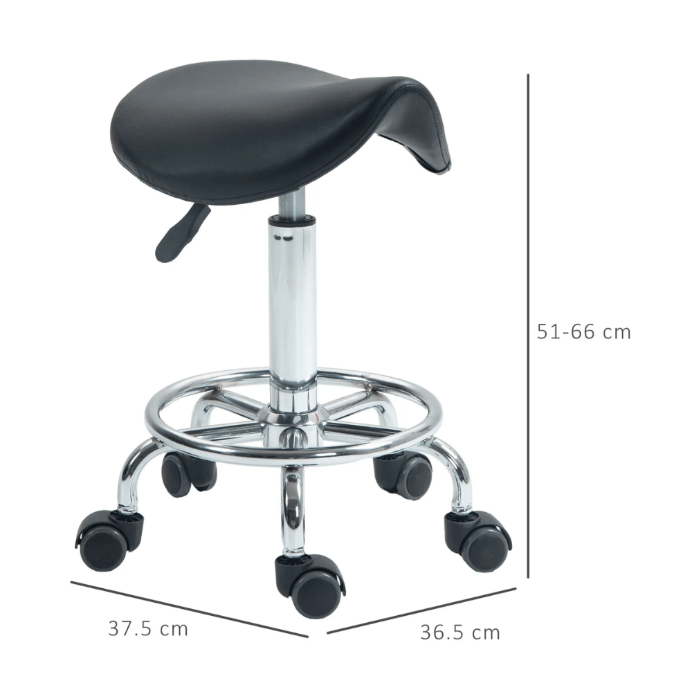 hair stylist saddle stool