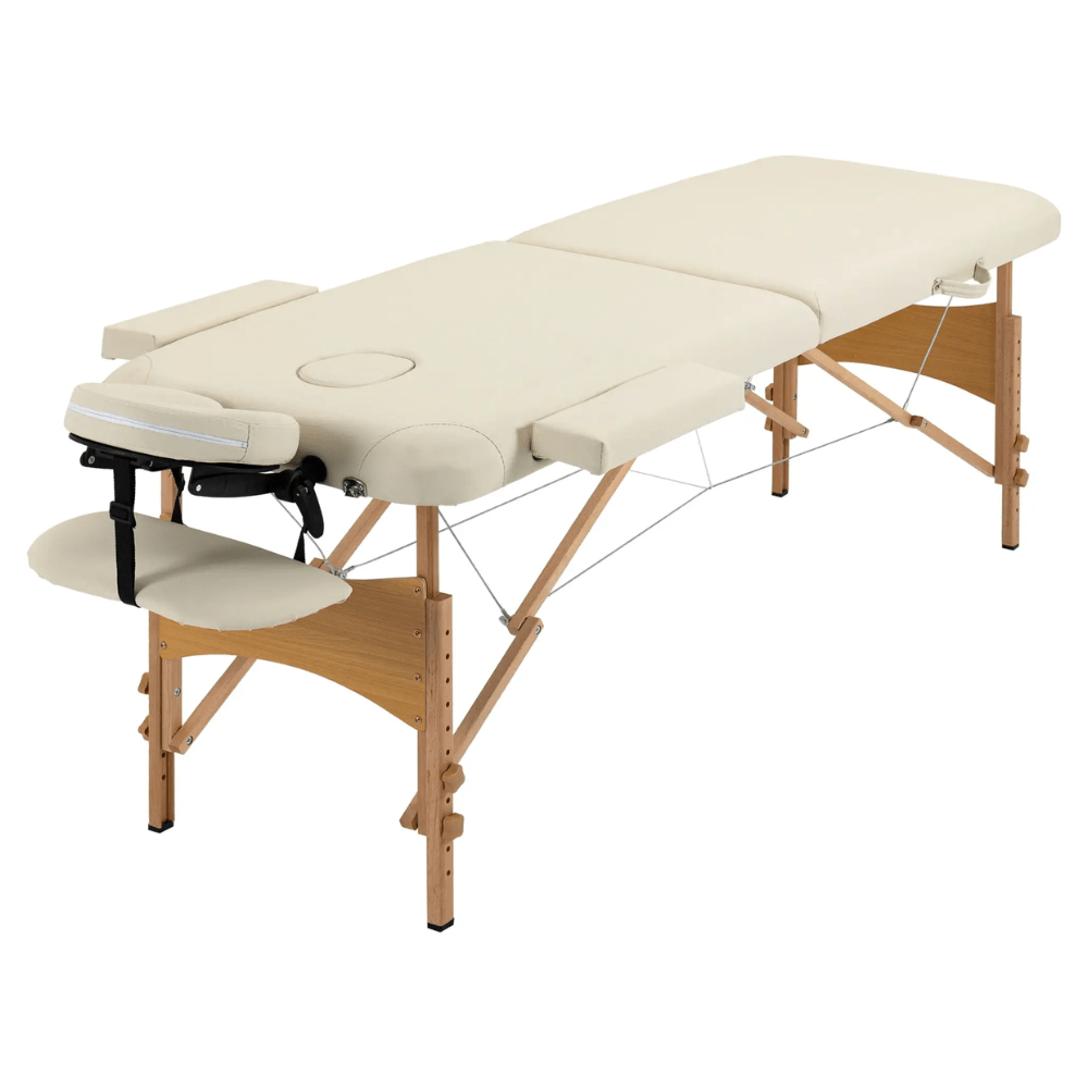 Professional Folding Massage Table Cream