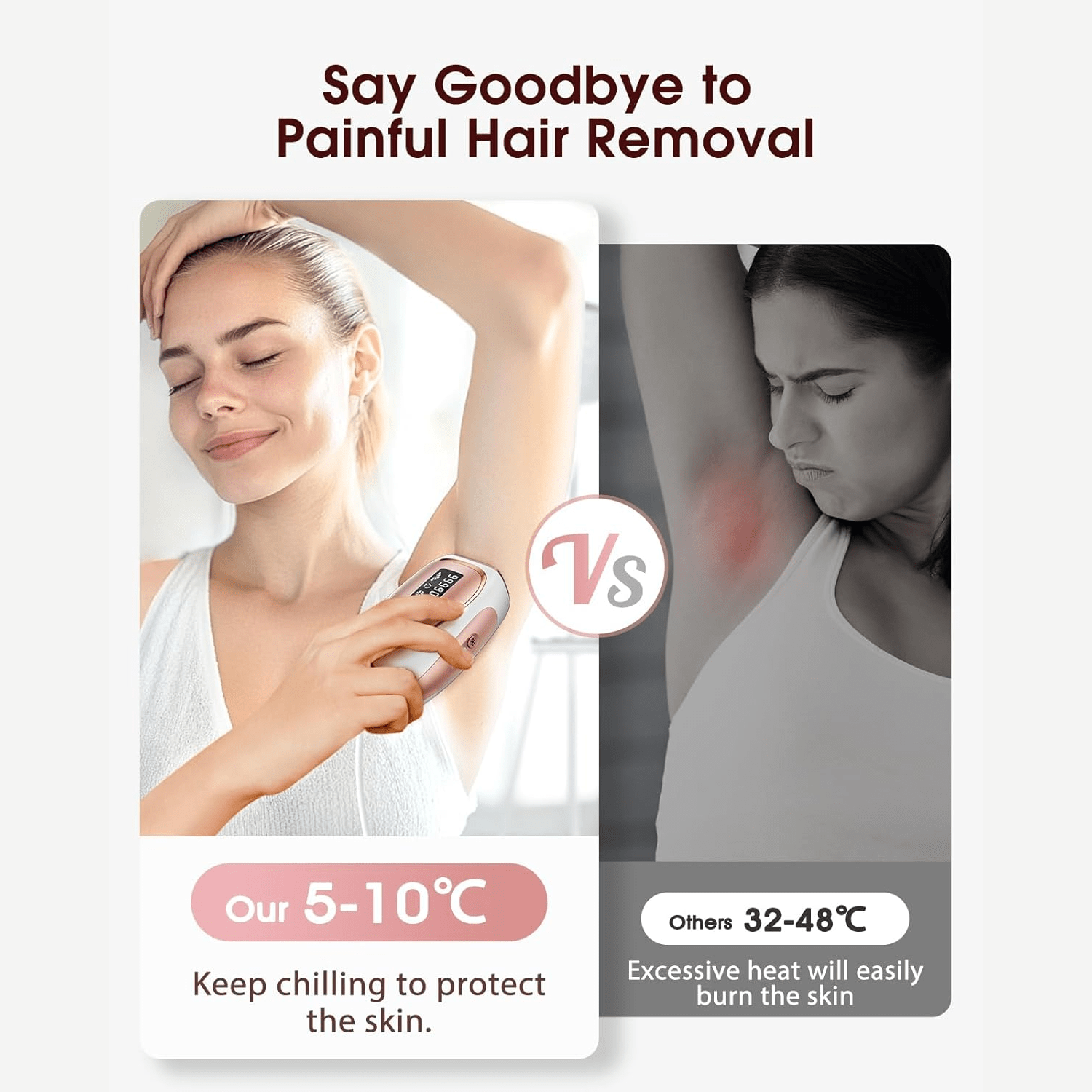 diamond ipl hair removal handset