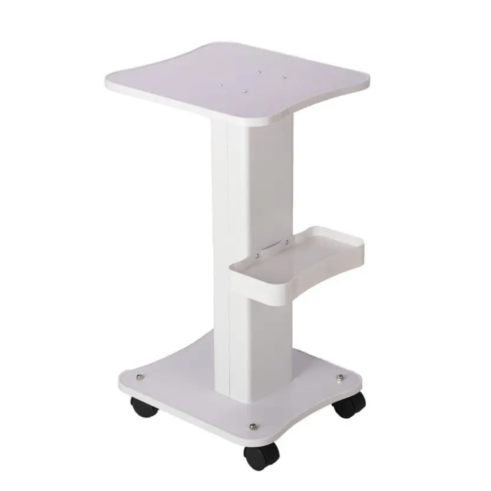 Professional White Beauty Salon Trolley On Wheels