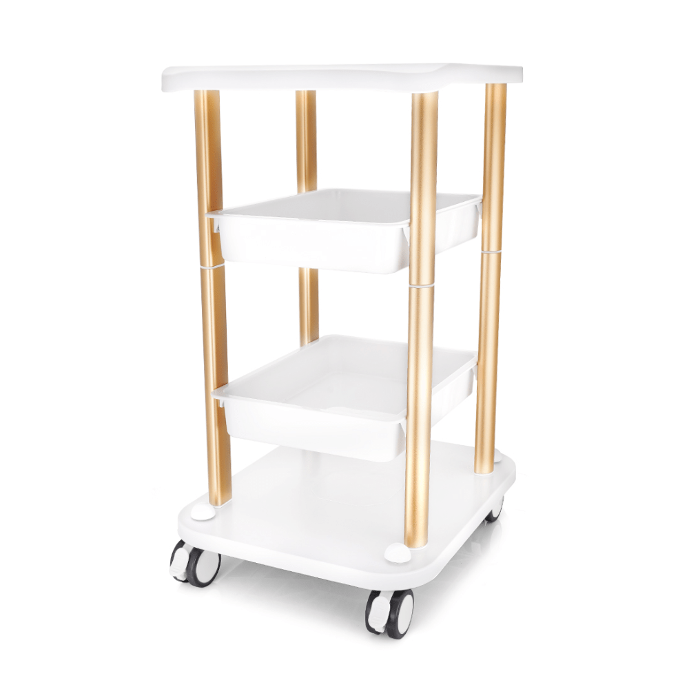 beauty trolley on wheels