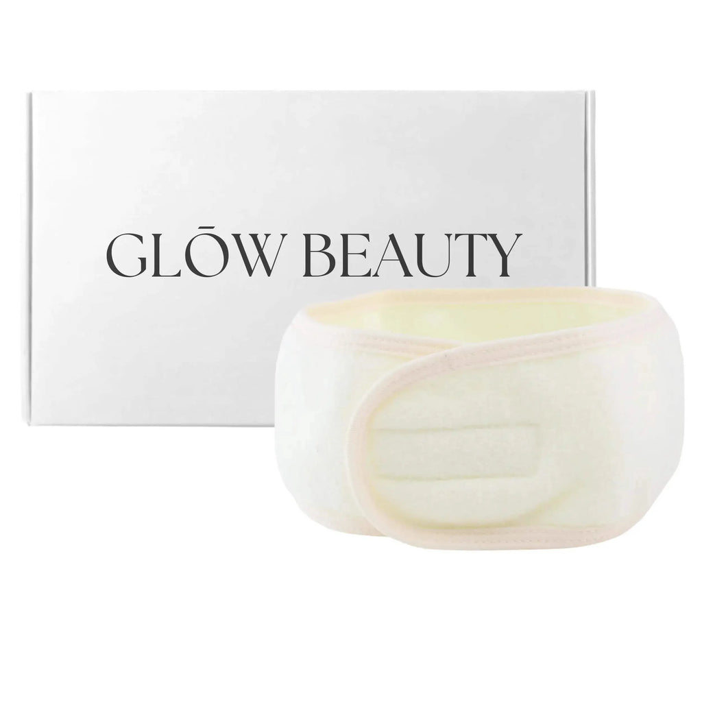 cream spa headband