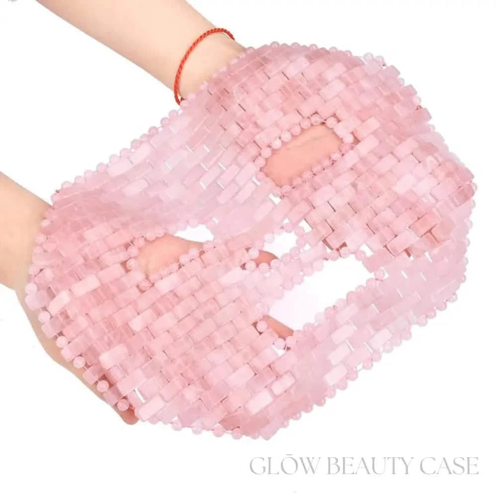 crystal eye mask pink