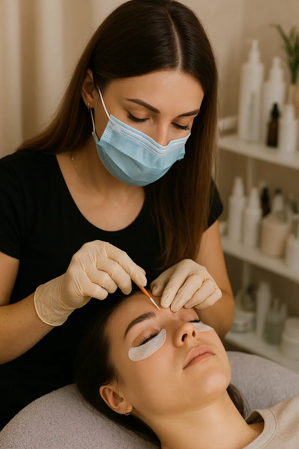 eye lash lift and tint​