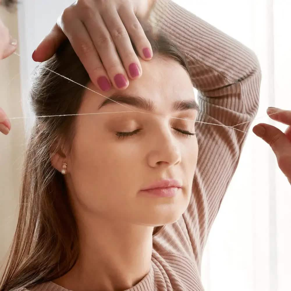 threading eyebrows course