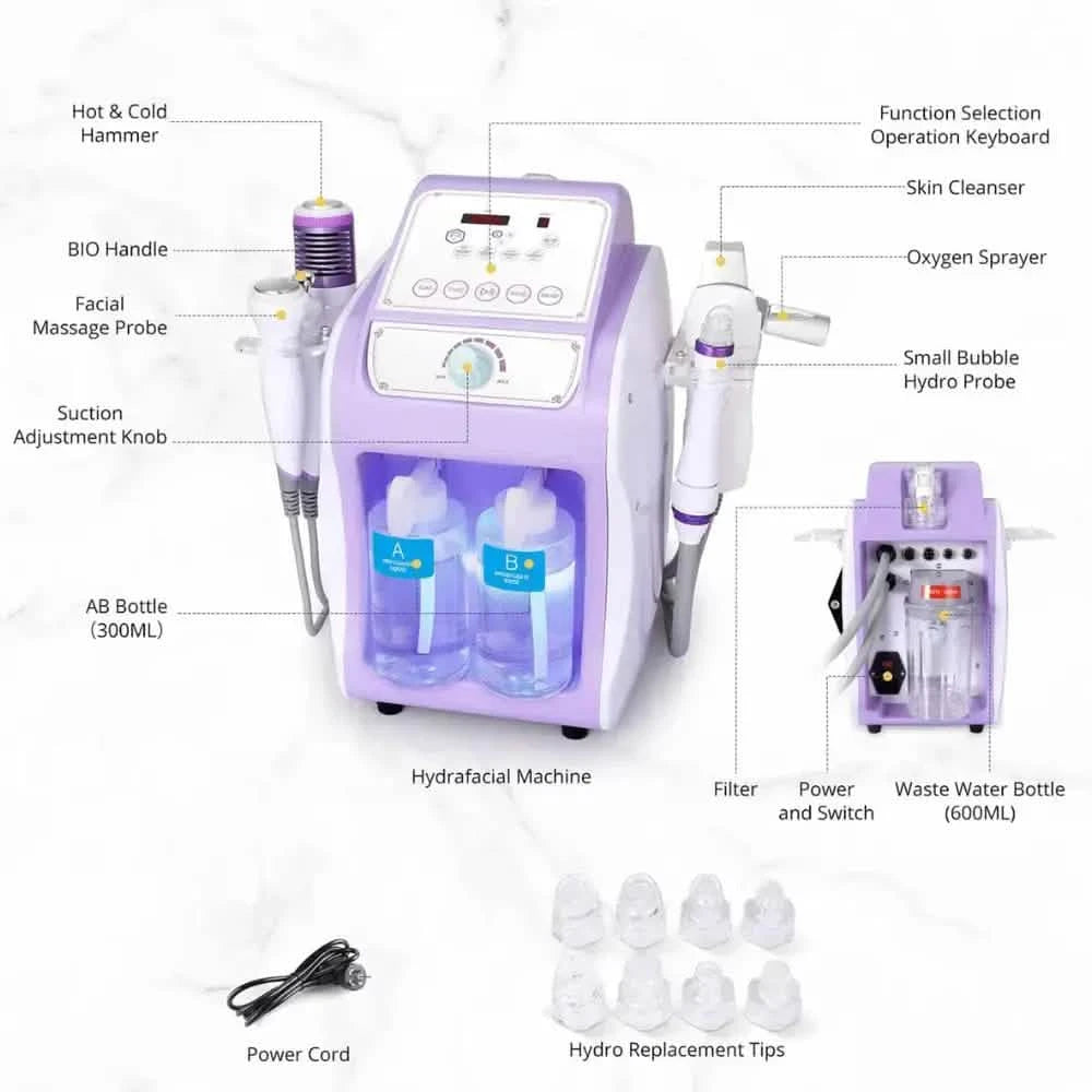 6 In 1 Hydra Dermabrasion Machine Pro Bundle - CE & RoHS Certified