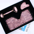 luxury skincare gift set with crystal tools