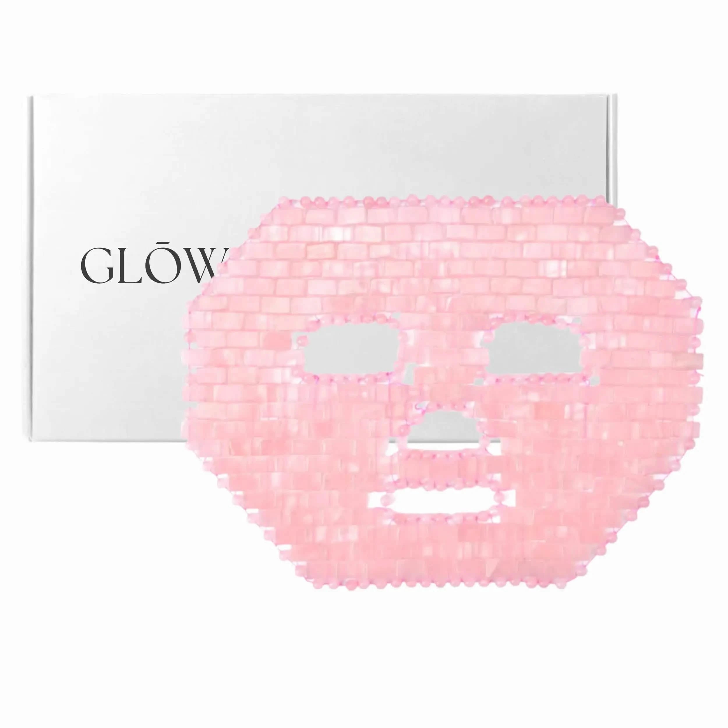 rose pink quartz face mask
