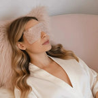rose quartz eye mask