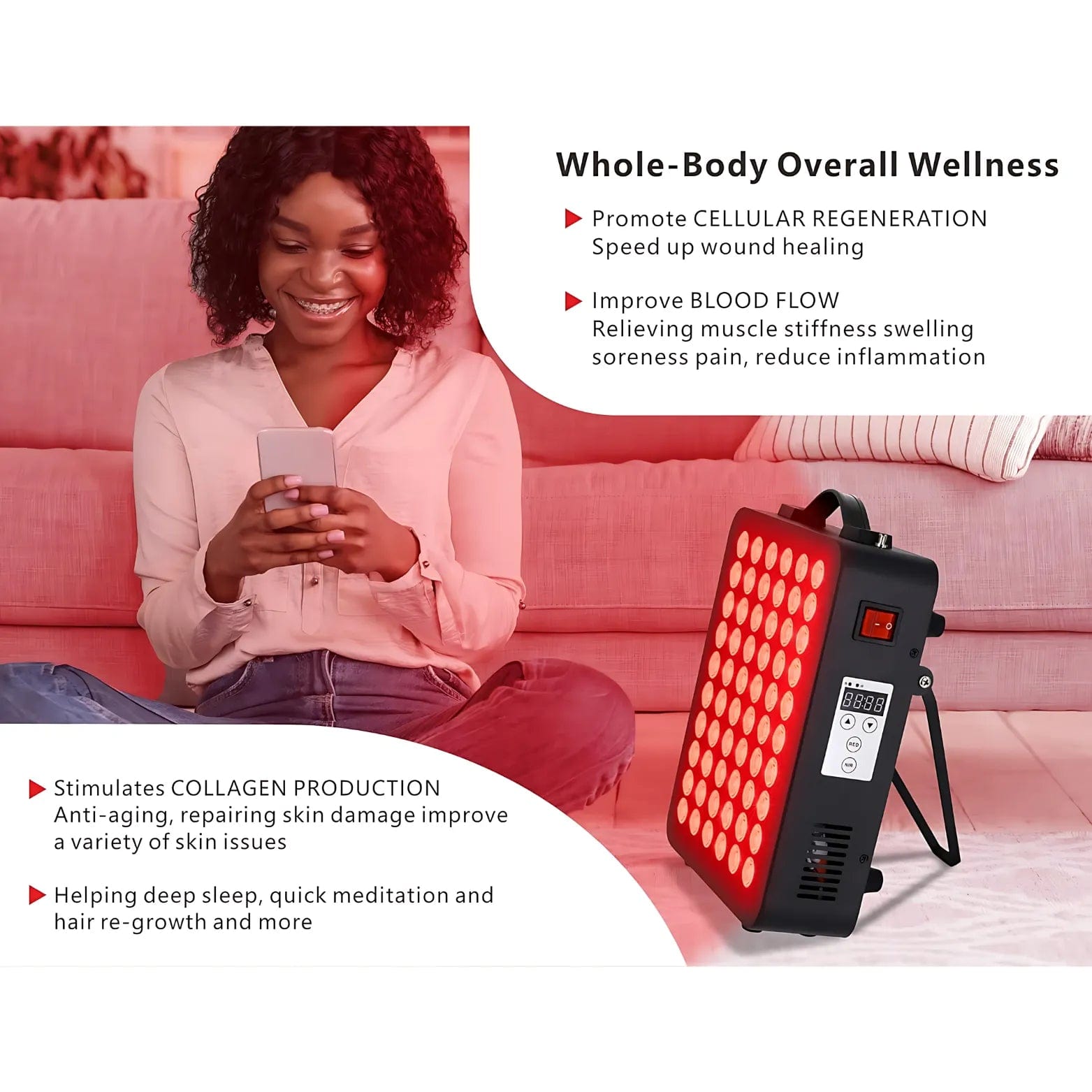 red light therapy full-body benefits