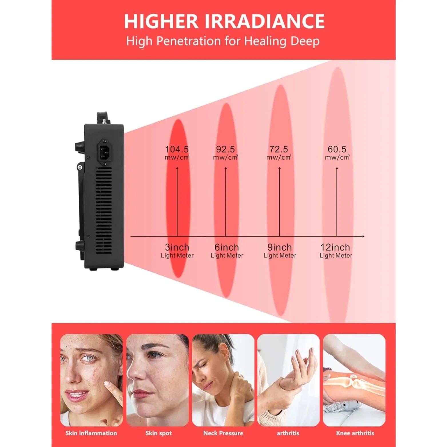 beauty therapist red light therapy at home